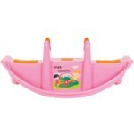 Rožinės dvigubos balansinės sūpuoklės