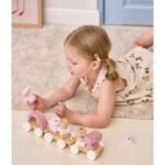 Medinis traukinukas su vagonėliais ir kaladėlėmis – Paveikslėlis 11