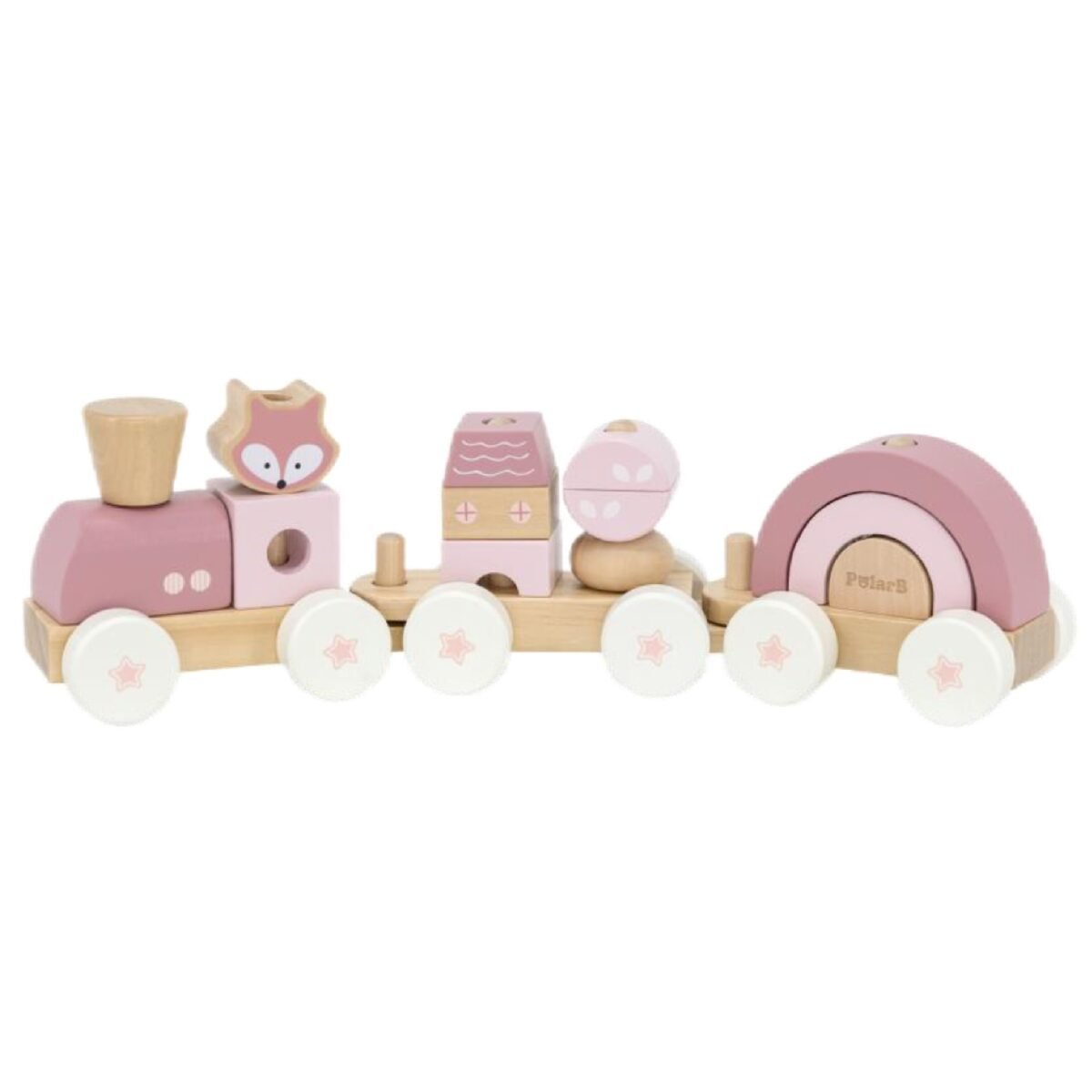 Medinis traukinukas su vagonėliais ir kaladėlėmis – Paveikslėlis 13