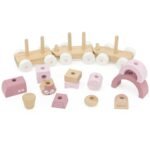 Medinis traukinukas su vagonėliais ir kaladėlėmis – Paveikslėlis 15