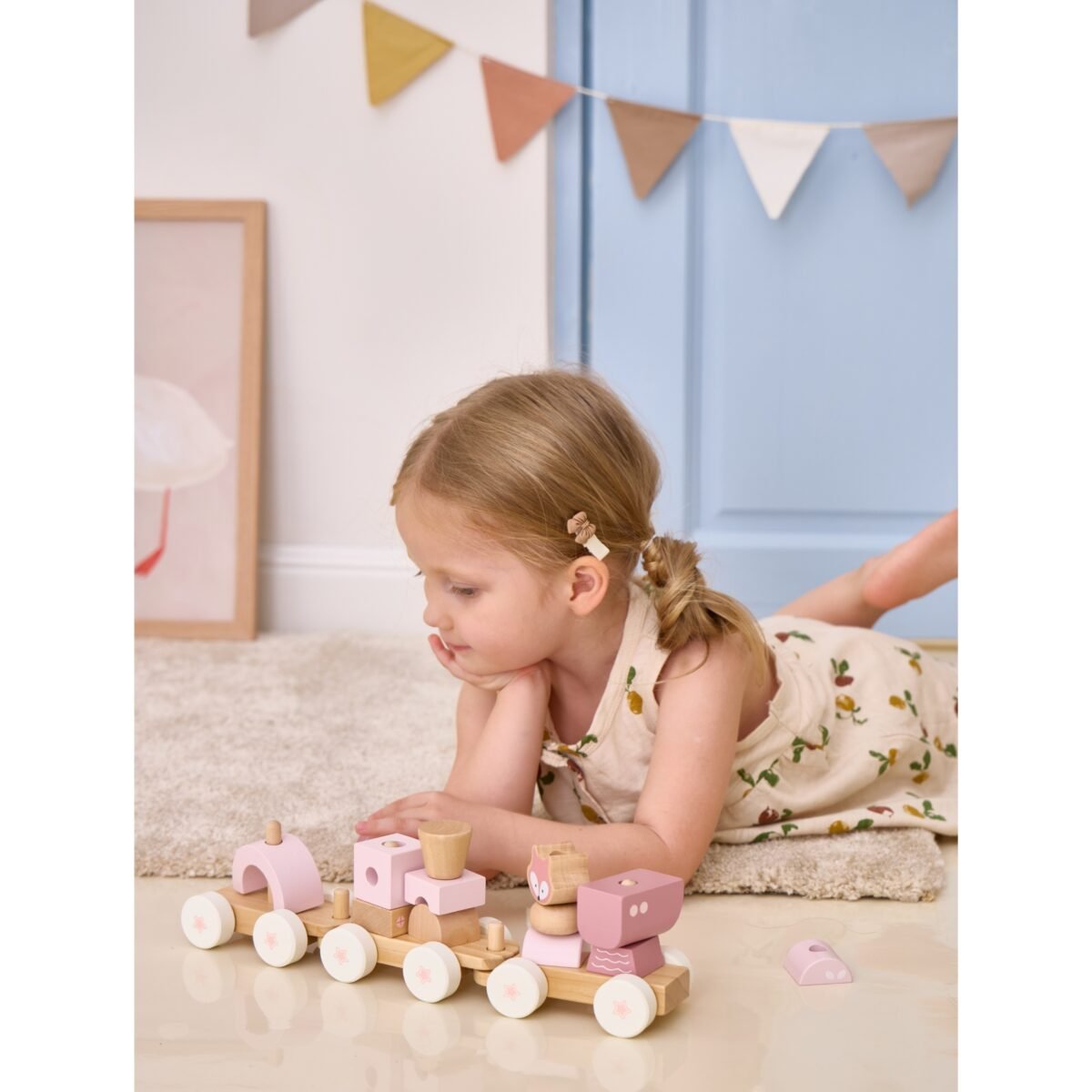 Medinis traukinukas su vagonėliais ir kaladėlėmis – Paveikslėlis 10