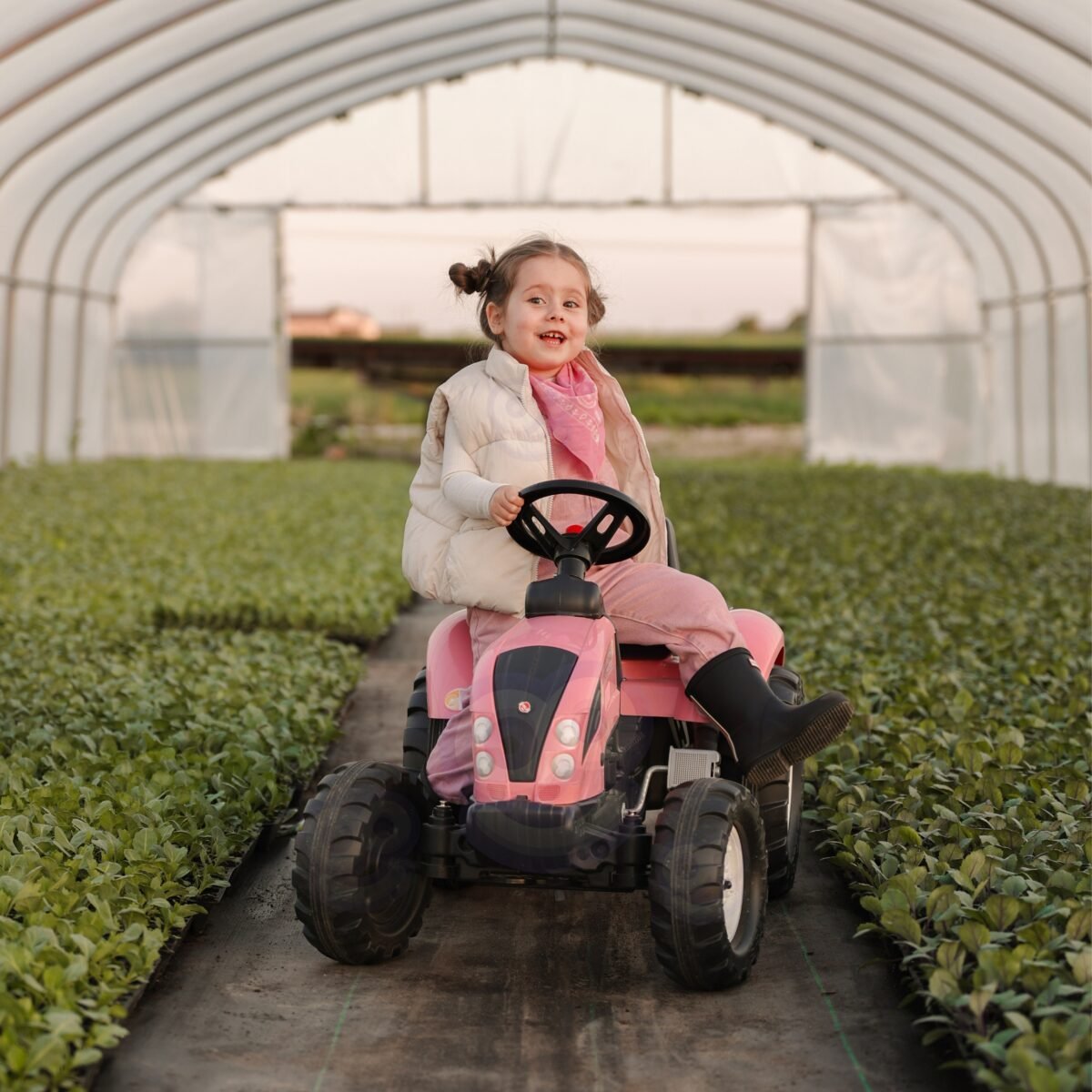 Vaikiškas traktorius Country Star su priekaba ir garso signalu – Paveikslėlis 4