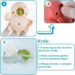 Rožinis užsukamas plaukiojantis vėžliukas maudynėms – Paveikslėlis 3