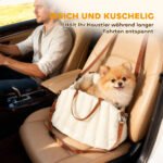 Saugi automobilinė sėdynė-nešynė šunims iki 5 kg – Paveikslėlis 5