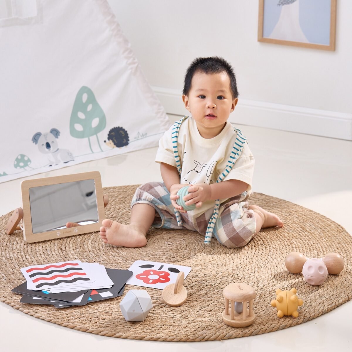 Sensorinis rinkinys kūdikių pojūčiams lavinti (0–6 mėn.) – Paveikslėlis 4