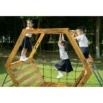 Šešiakampis medinis laipiojimo ir žaidimų kompleksas – Paveikslėlis 2