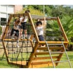 Šešiakampis medinis laipiojimo ir žaidimų kompleksas – Paveikslėlis 3