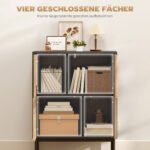 Sideboard su „Push-to-Open“ durimis ir metaliniu rėmu – Paveikslėlis 4