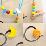 Sieninė Montessori lavinamoji lenta su 12 interaktyvių elementų – Paveikslėlis 3