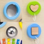 Sieninė Montessori lavinamoji lenta su 12 interaktyvių elementų – Paveikslėlis 4