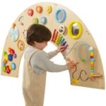 Sieninė Montessori lavinamoji lenta su 12 interaktyvių elementų – Paveikslėlis 6