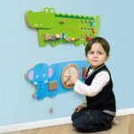Sieninė sensorinė lenta drambliukas su ksilofonu – Paveikslėlis 3