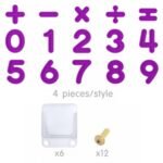 Skaičių ir matematikos simbolių rinkinys STEAM lentoms, 82 dalių – Paveikslėlis 6