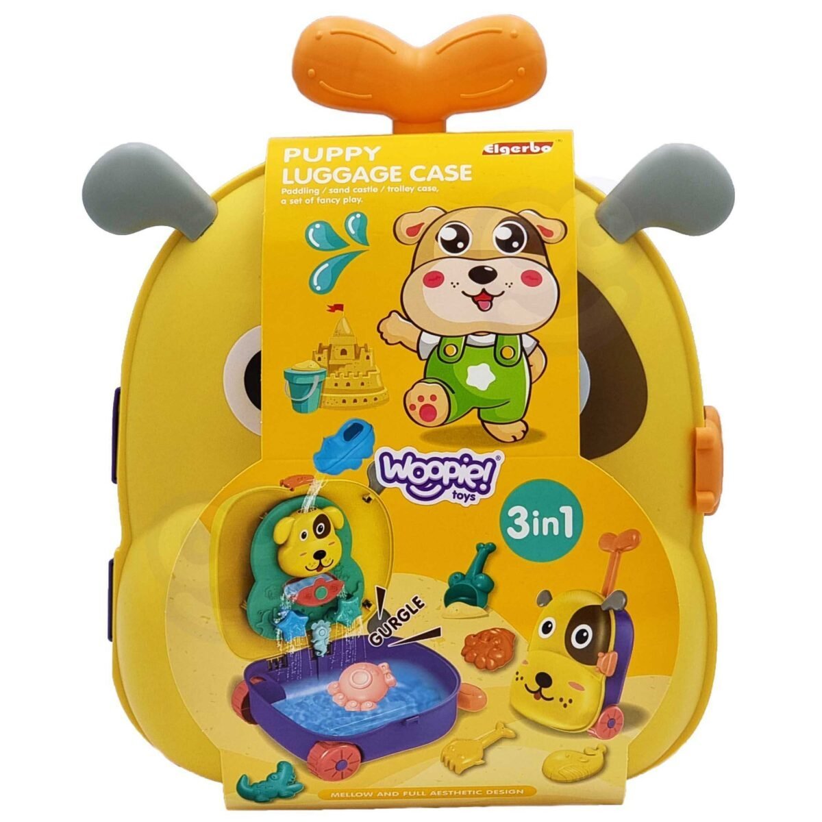 Smėlio ir vandens žaidimų rinkinys su šunelio formos transformuojamu lagaminu – Paveikslėlis 3