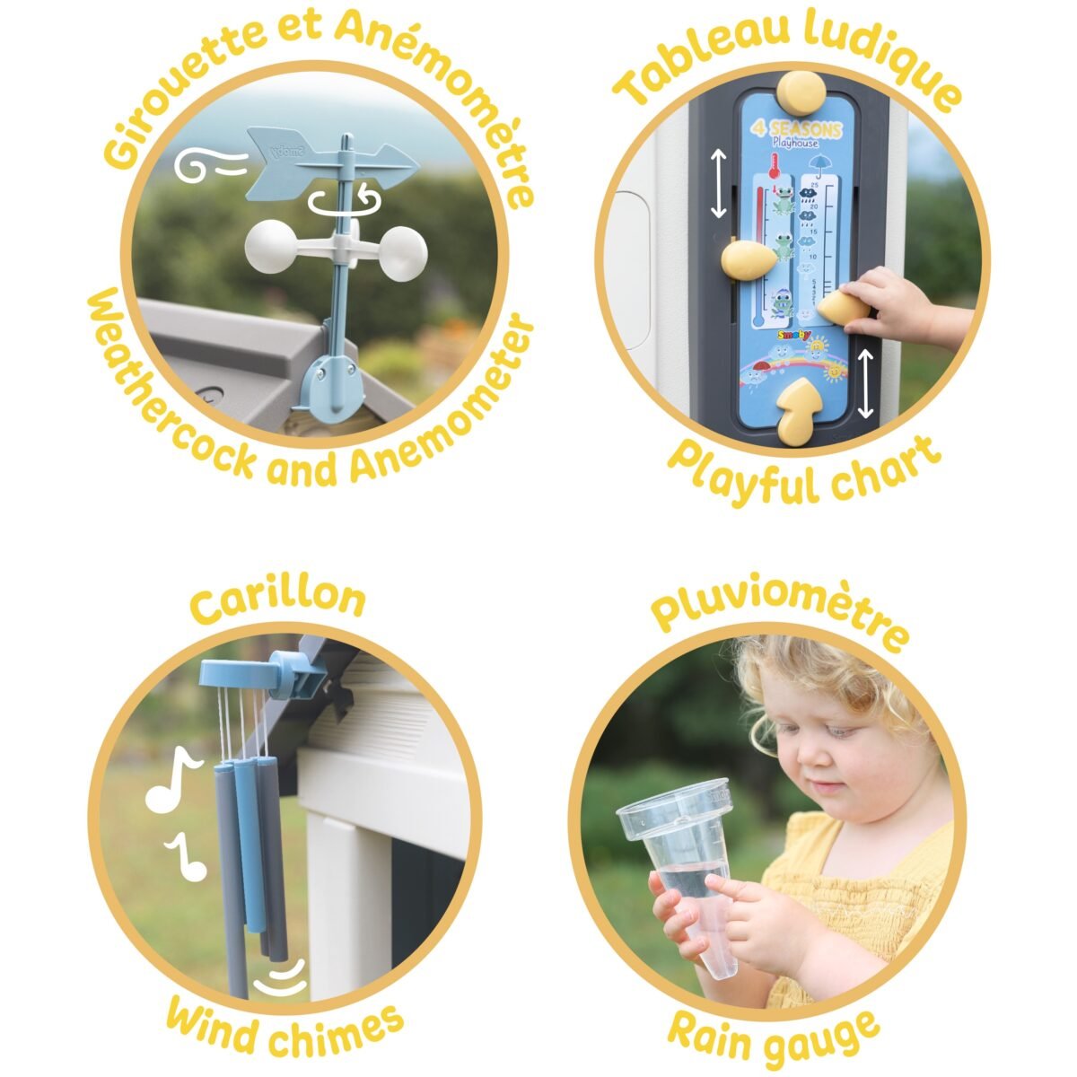 Plastikinis sodo namelis vaikams su orų stotimi – Paveikslėlis 5