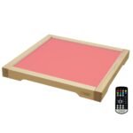 Spalvas keičiantis medinis LED šviesos skydelis su nuotoliniu valdymu