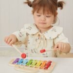 Spalvotas medinis muzikinis ksilofonas su 8 tonais – Paveikslėlis 4