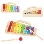 Spalvotas medinis muzikinis ksilofonas su 8 tonais – Paveikslėlis 5