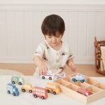 Spalvotų medinių miesto transporto priemonių 9 vnt – Paveikslėlis 5