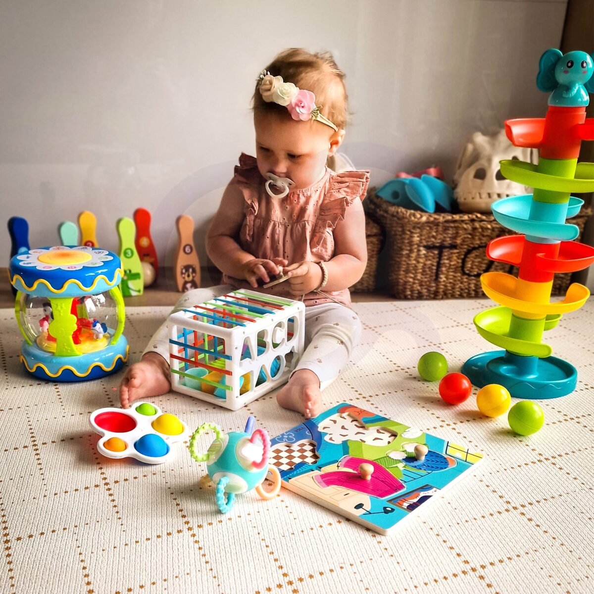 Spiralinis rutuliukų bokštas su 3 rutuliukais – Paveikslėlis 5