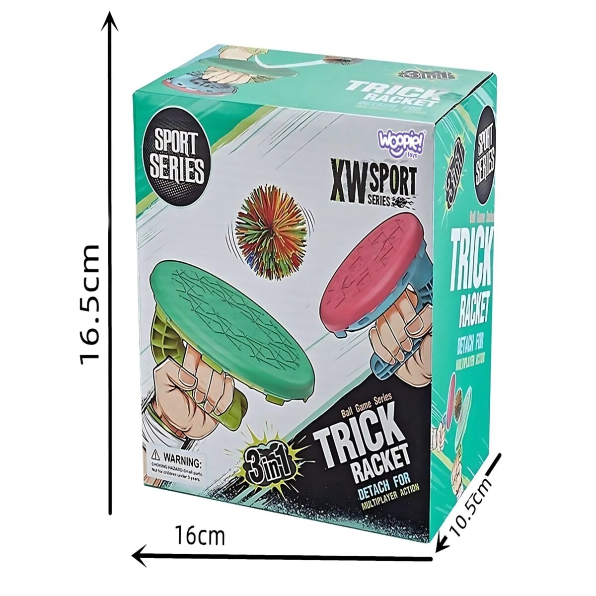 Sportinis 3in1 žaidimas su raketėmis ir kamuoliukais – Paveikslėlis 9