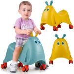 Stumdukas su 360° besisukančiais guminiais ratukais