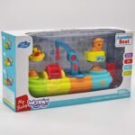 Sujungiami maudynių laiveliai su kranu, malūnėliu ir vandens patranka – Paveikslėlis 13