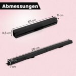 Sulankstomas 210 cm gimnastikos balansavimo takelis su neslystančiu paviršiumi (Juoda) – Paveikslėlis 2
