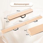 Sulankstomas gimnastikos balansinis takelis neslystančiu paviršiumi 210 cm – Paveikslėlis 2