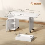 Sulankstomas mobilus rašomasis stalas su spintele ir stalčiumi – Paveikslėlis 3