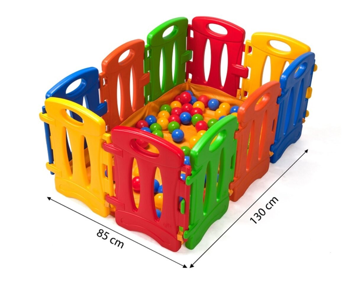 Sulankstomas plastikinis maniežas-tvorelė vaikams namams ir sodui – Paveikslėlis 2