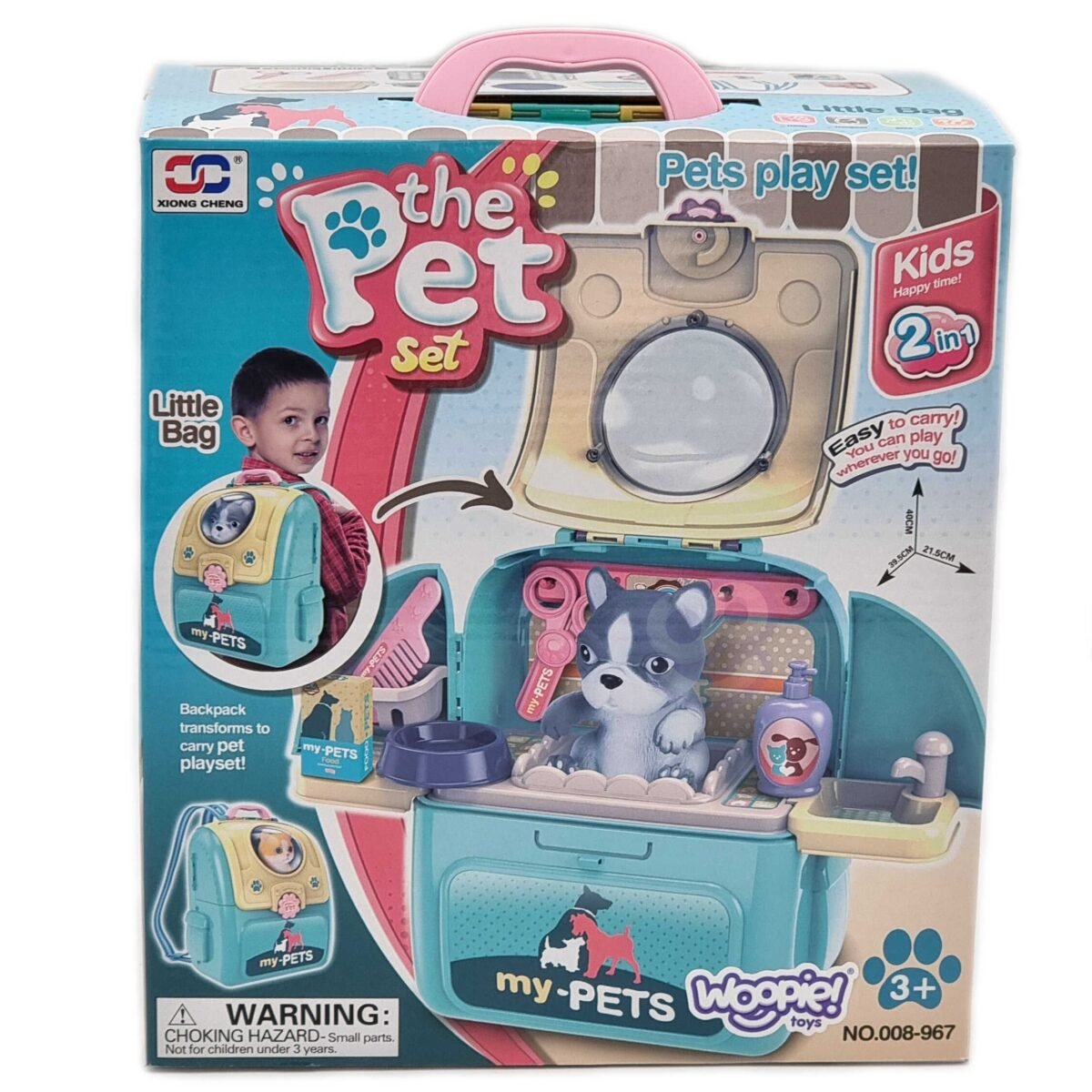 Šunelių priežiūros salonas-transporteris kuprinėje – Paveikslėlis 16