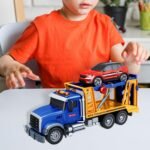 Sunkvežimis-tralas su automobiliu, šviesos ir garso efektais – Paveikslėlis 3