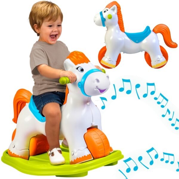 Supamasis ir paspiriamas arkliukas 2in1 su garso efektais