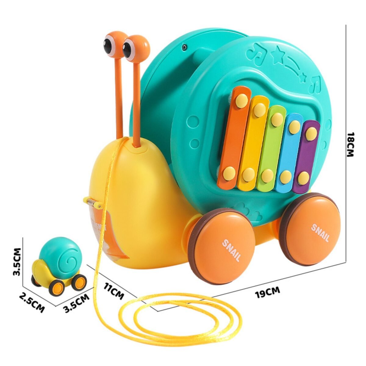 Traukiamoji sraigė su cimbolais ir automobiliuko paleidikliu – Paveikslėlis 14