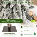 Kalėdų eglučių rinkinys su LED apšvietimu ir sniego imitacija
