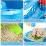 Trijų lygių vandens ir smėlio staliukas su 37 priedais – Paveikslėlis 12