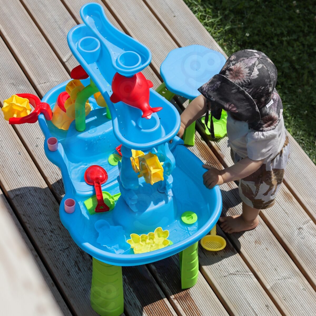 Trijų lygių vandens ir smėlio staliukas su 37 priedais – Paveikslėlis 3