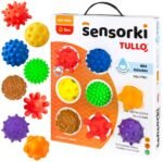 Tullo Sensoriniai kamuoliukai – 8 vnt. be skylučių