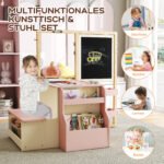 Vaikiškas daugiafunkcis dailės centras su dvipusiu molbertu – Paveikslėlis 4