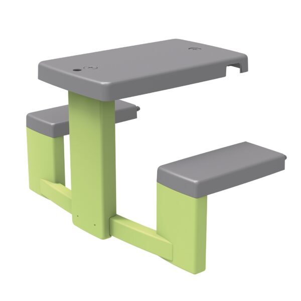 Vaikiškas plastikinis pikniko staliukas su suoliukais