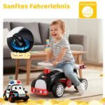 Vaikiškas stumiamas automobilis su muzika ir daiktadėže po sėdyne (Raudona ir juoda) – Paveikslėlis 2