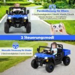 Vaikų elektrinis savivartis automobilis su nuotolinio valdymo pultu (Mėlyna)