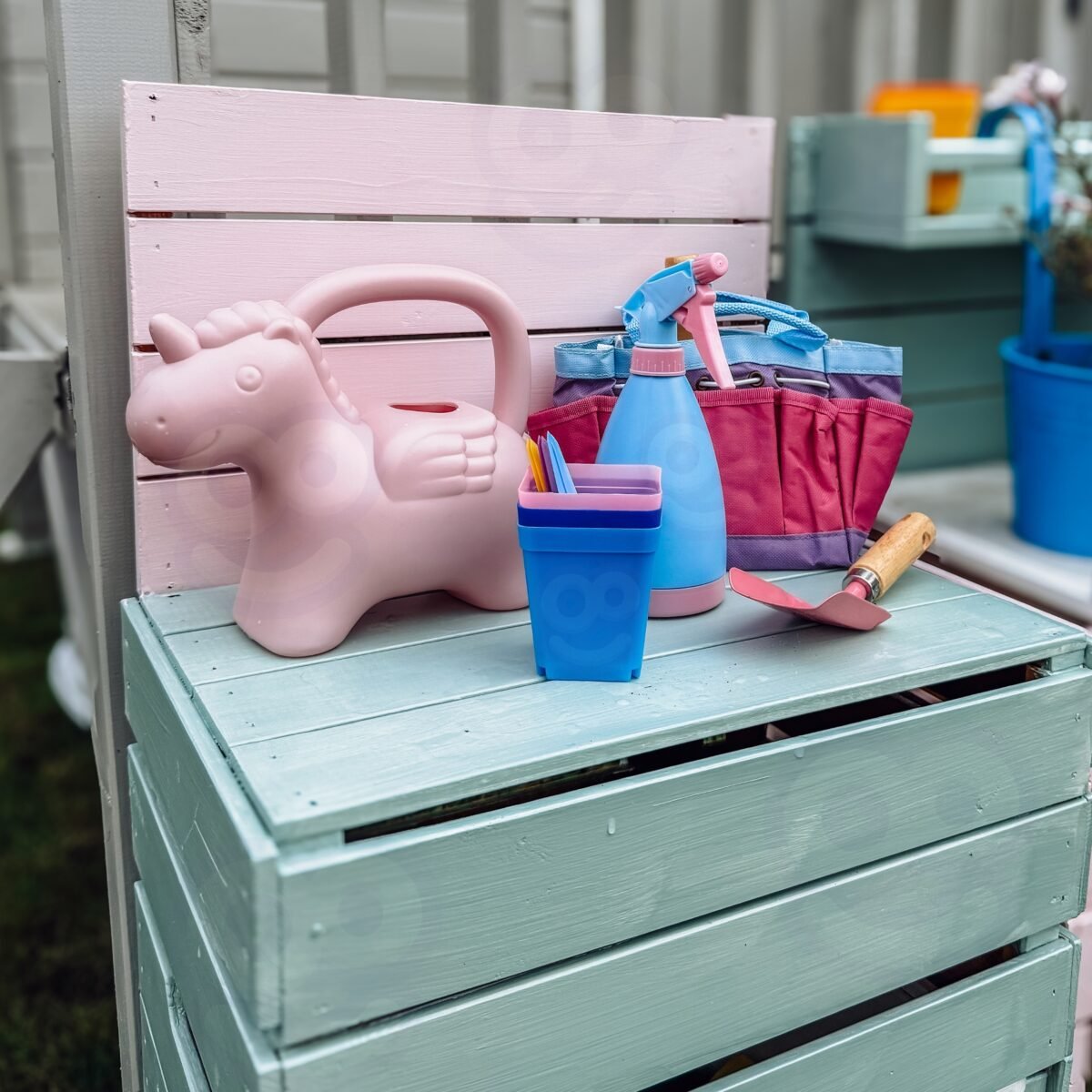 Vaikų sodininko rinkinys su vienaragiu, 18 dalių – Paveikslėlis 4