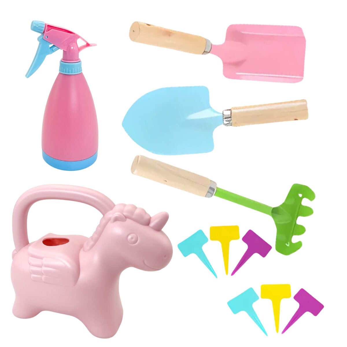 Vaikų sodininko rinkinys su vienaragiu, 18 dalių – Paveikslėlis 6