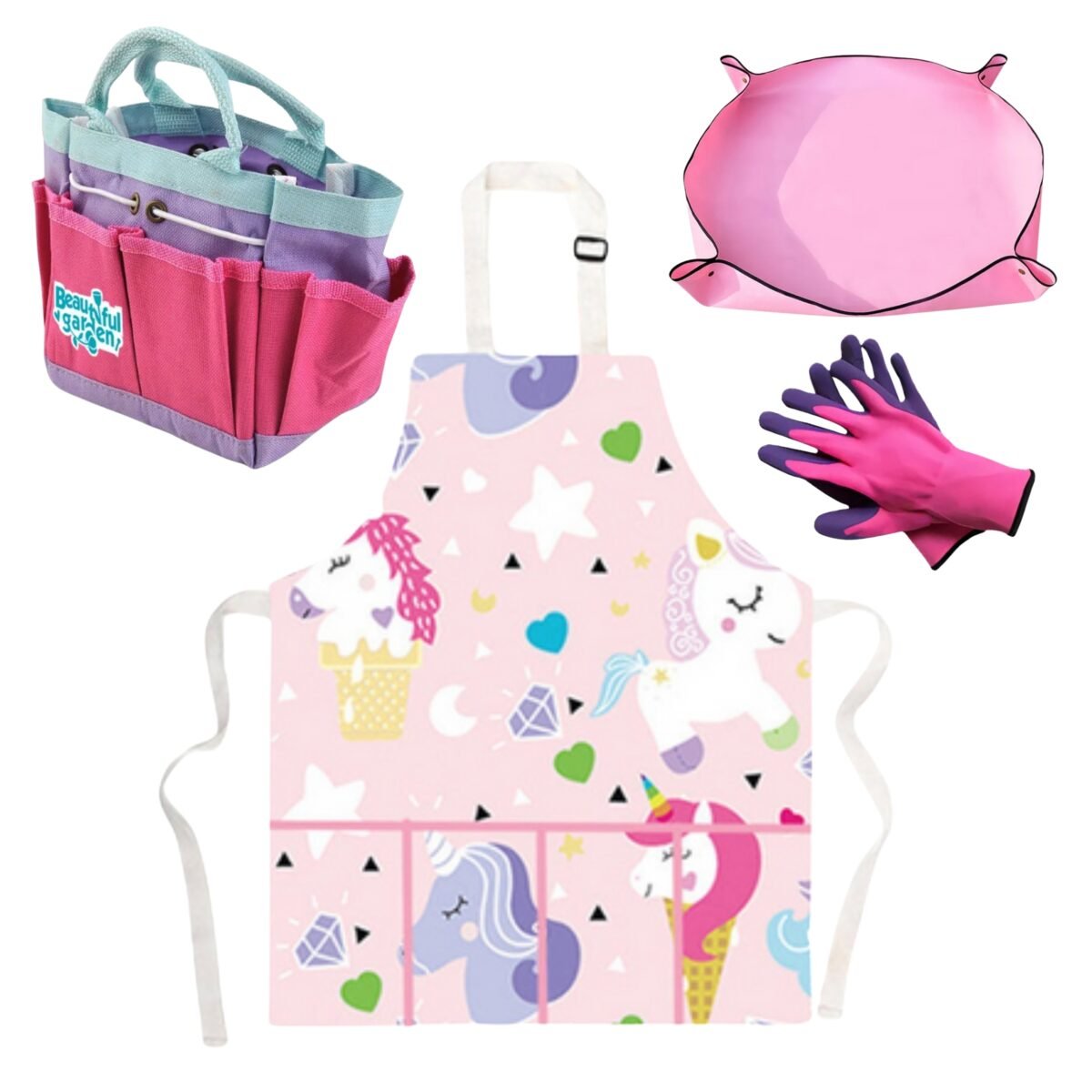 Vaikų sodininko rinkinys su vienaragiu, 18 dalių – Paveikslėlis 7