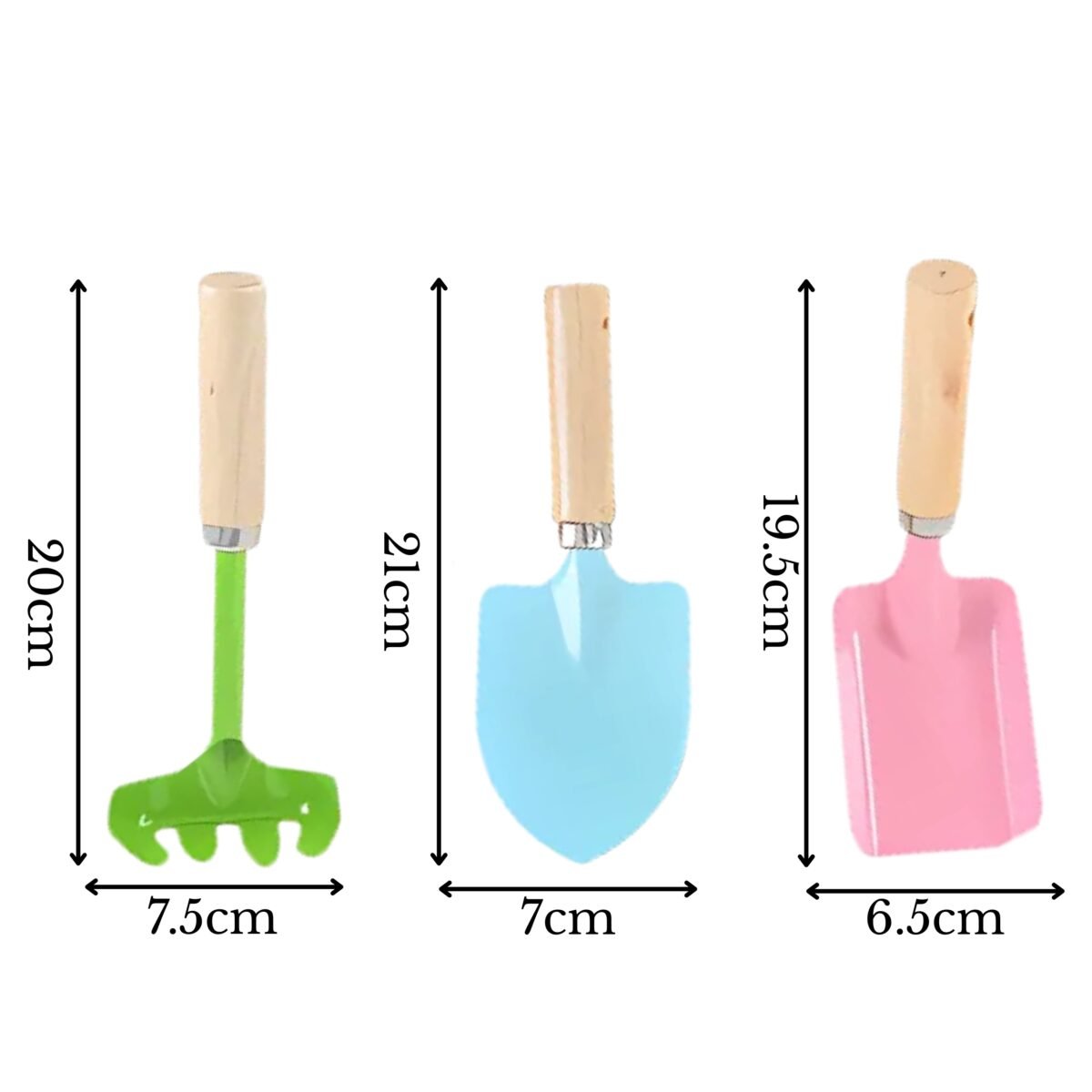 Vaikų sodininko rinkinys su vienaragiu, 18 dalių – Paveikslėlis 10