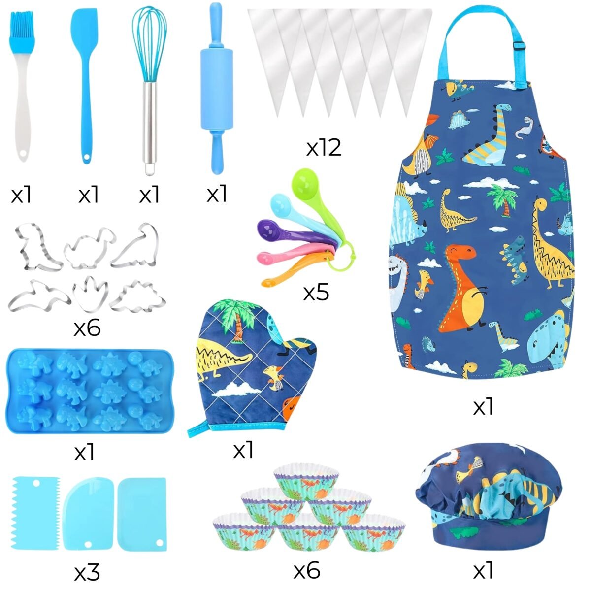 Vaikų virėjo rinkinys su dinozaurais – Paveikslėlis 7