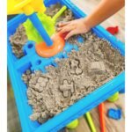 Vandens ir smėlio staliukas 2in1 su palme, 18 dalių – Paveikslėlis 4