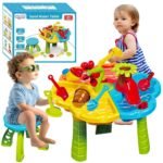 Vandens ir smėlio staliukas su kėdute du viename